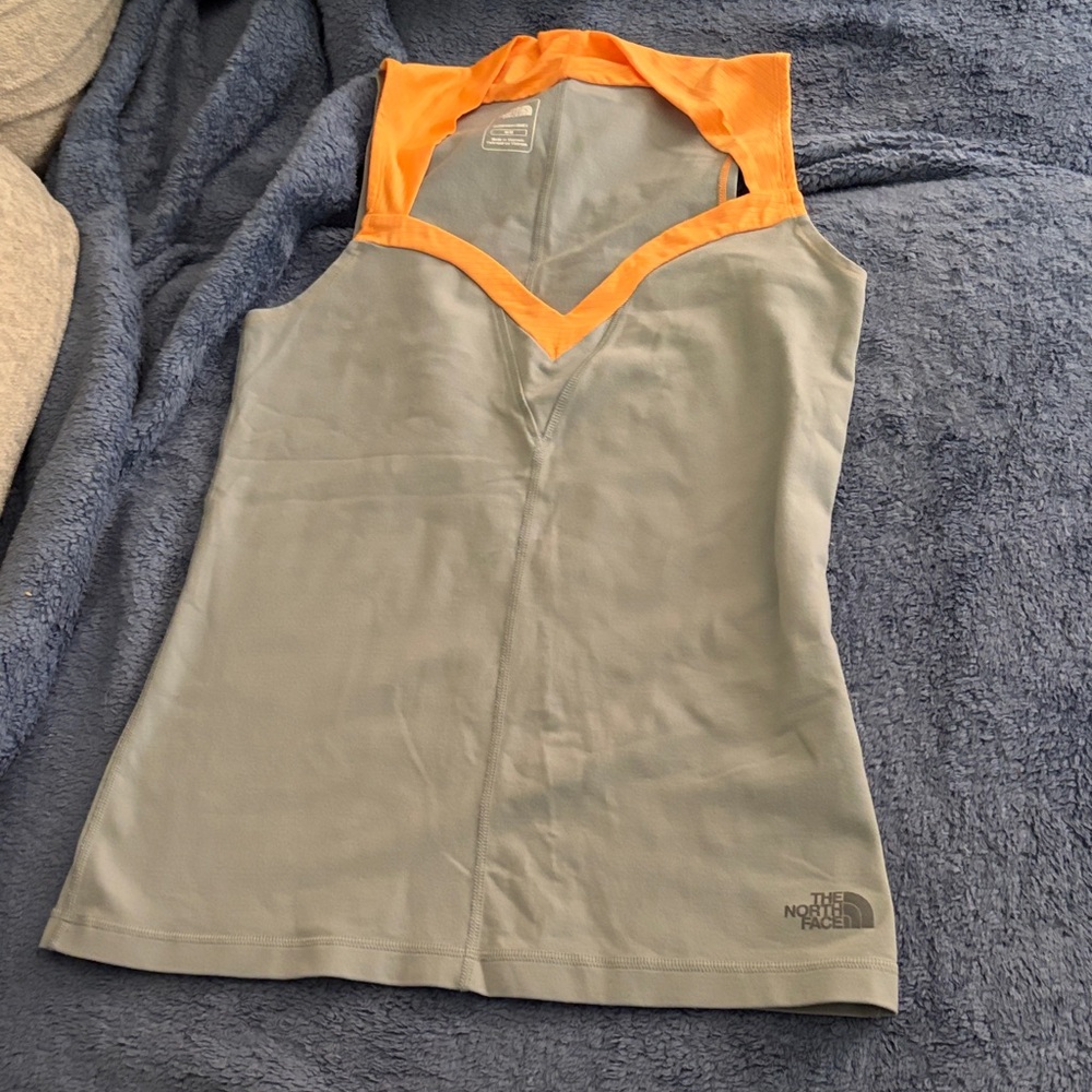 The North Face Gray and Orange Women's Top